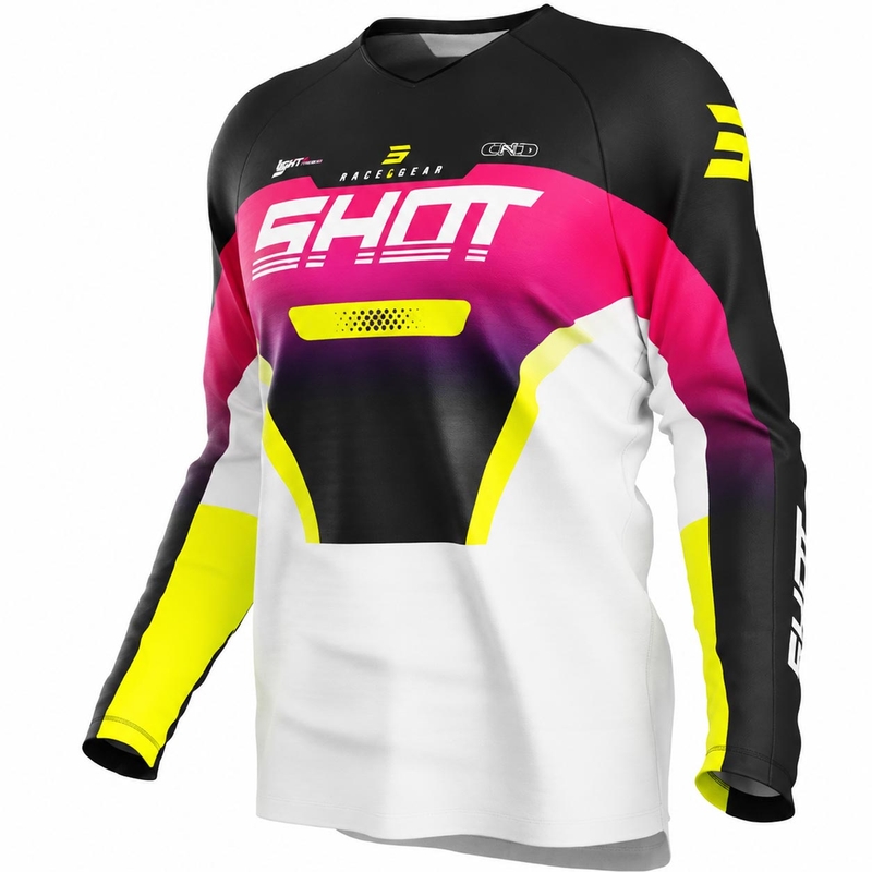 Shot Draw Struck Kinder Motocross-Trikot Pink