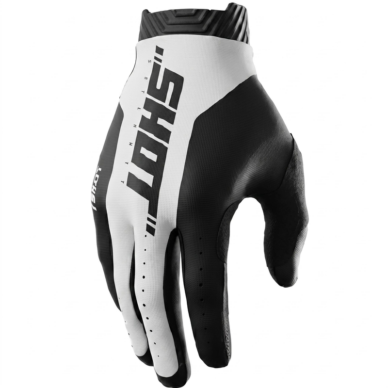 Shot Lite Skin Motocross-Handschuhe schwarz-weiß