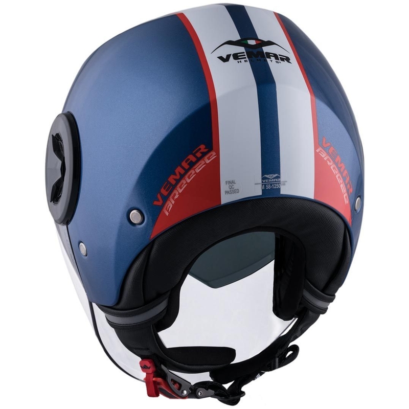 Offener Helm Vemar Breeze Street blau-weiß-rot-schwarz