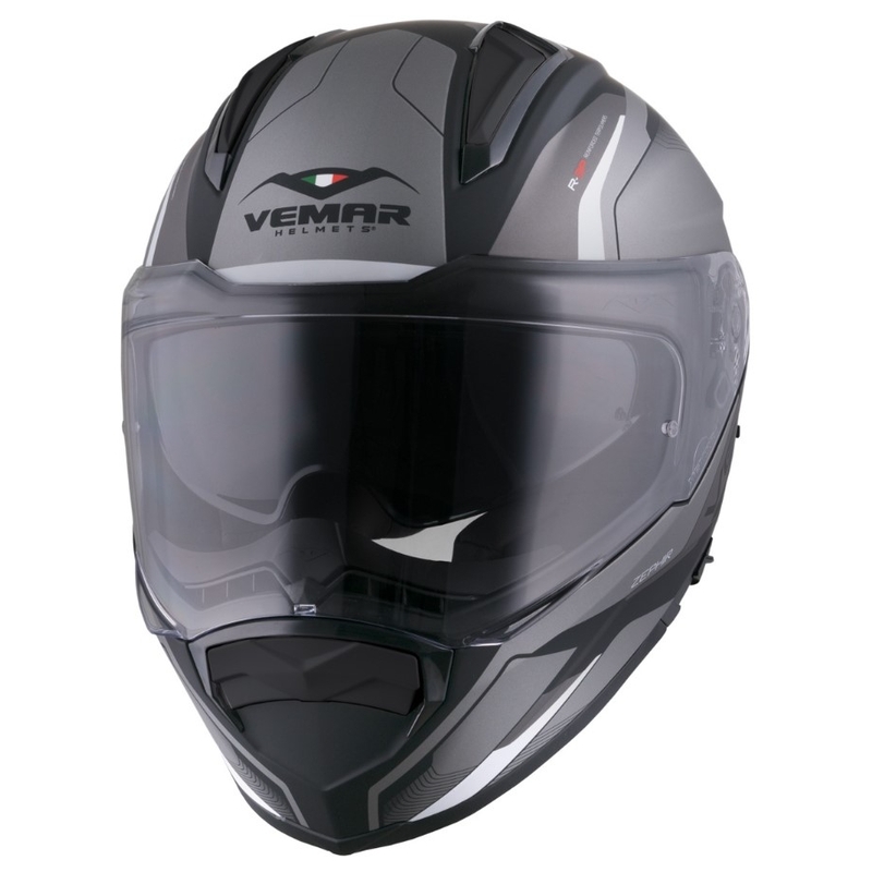 Integralhelm Vemar Zephir Lunar schwarz matt-weiß-silber Ausverkauf