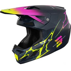 Shot Speed Race Kinder-Motocrosshelm Perlblau