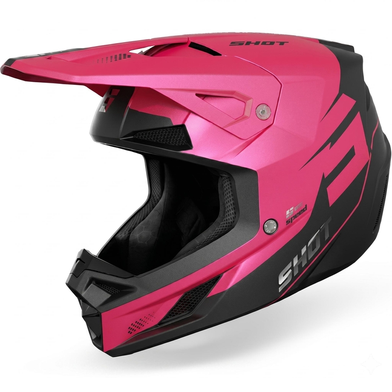 Motocross-Helm Shot Speed S, mattrosa