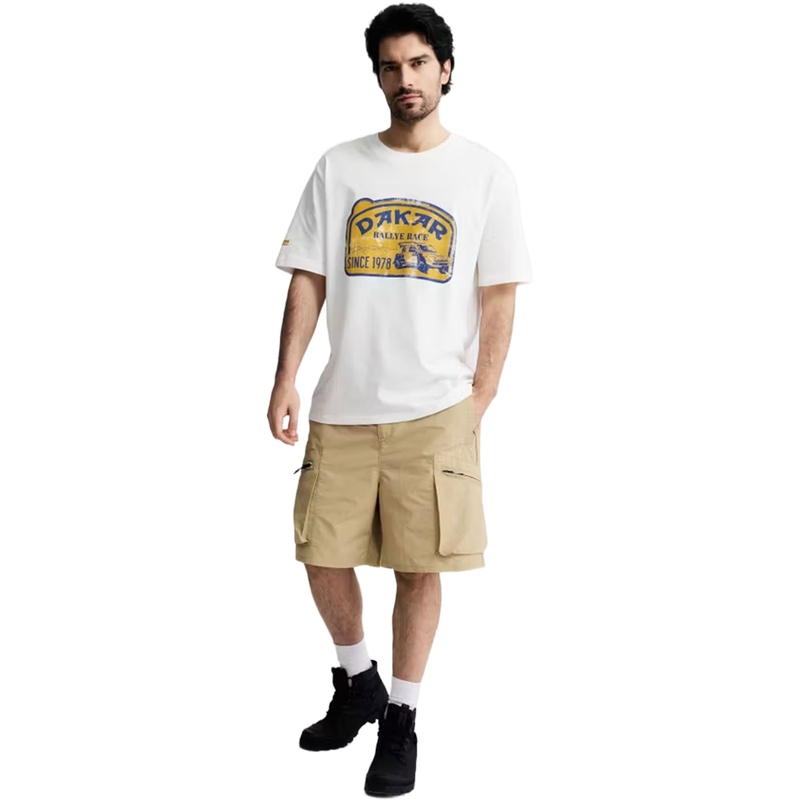Dakar-Fahrer-T-Shirt weiß