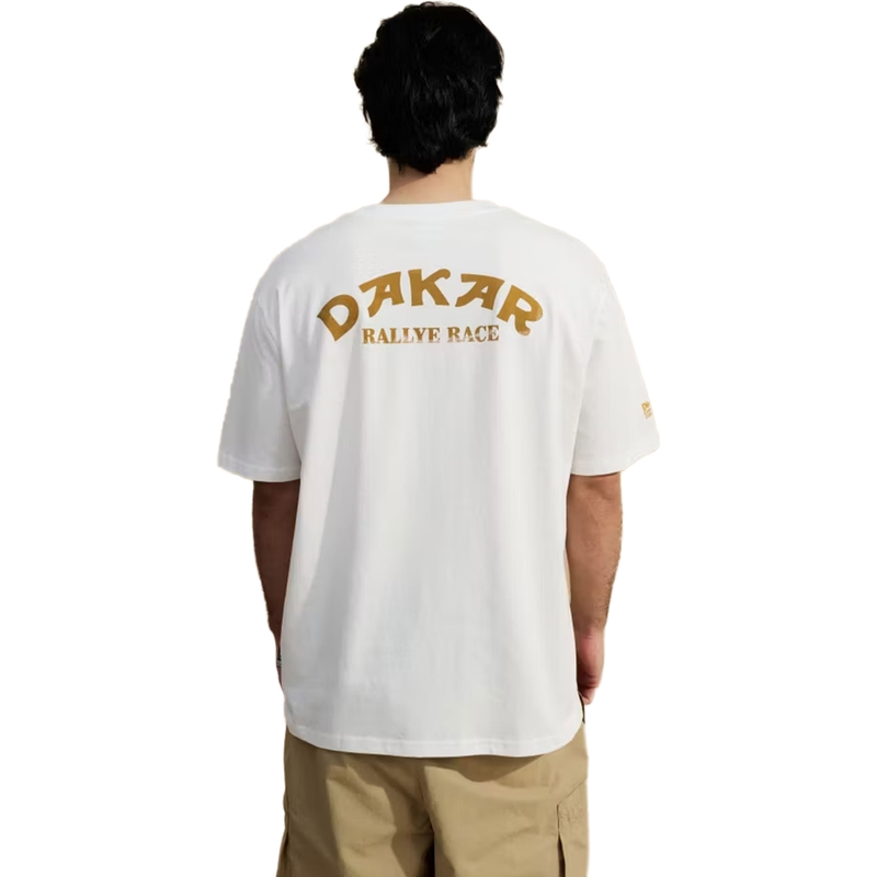 Dakar-Fahrer-T-Shirt weiß