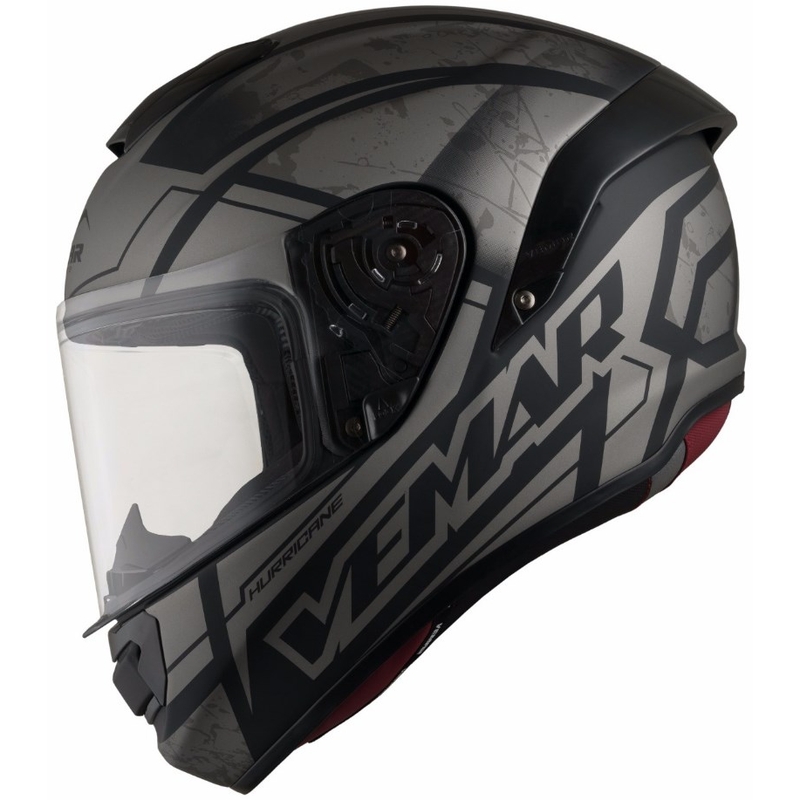 Integralhelm Vemar Hurricane Claw schwarz matt-silber