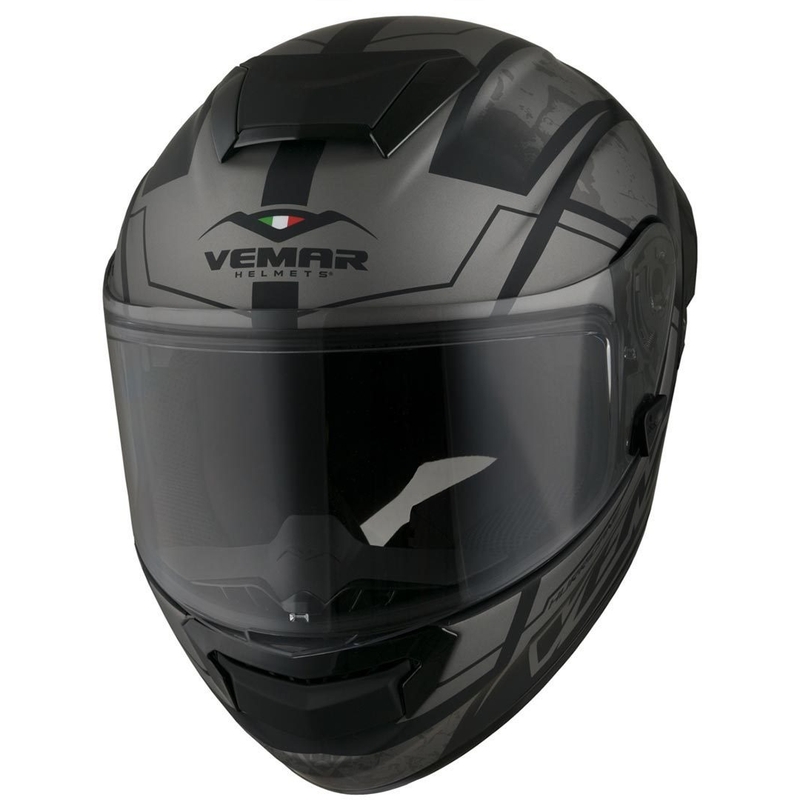 Integralhelm Vemar Hurricane Claw schwarz matt-silber