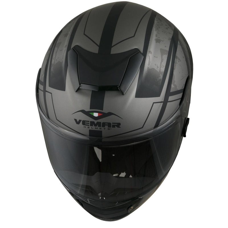 Integralhelm Vemar Hurricane Claw schwarz matt-silber