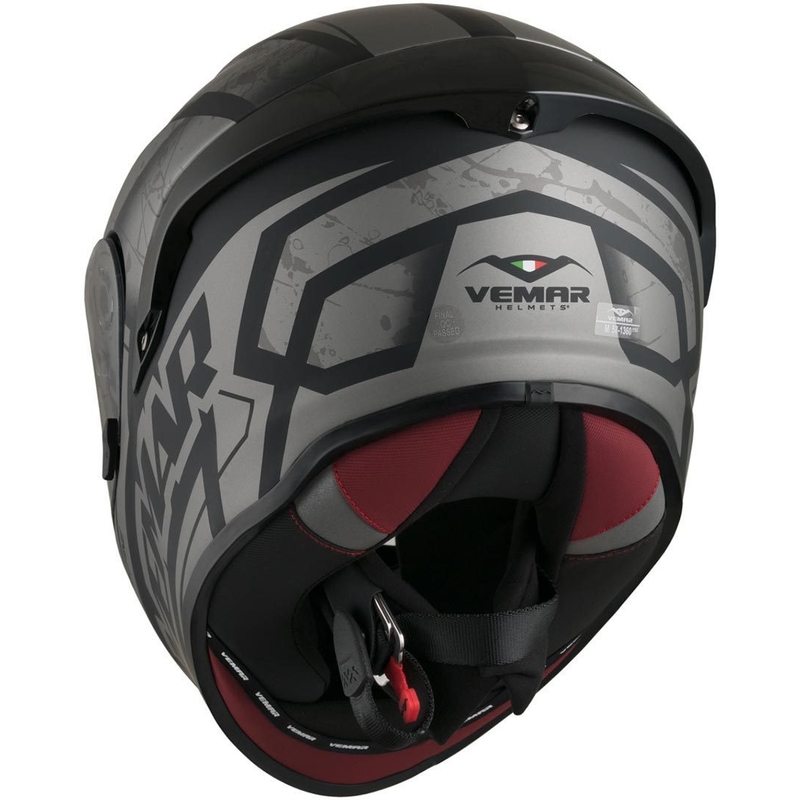 Integralhelm Vemar Hurricane Claw schwarz matt-silber