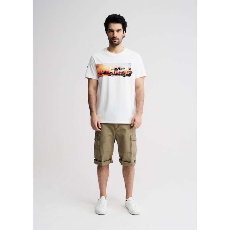Dakar Ride B T-Shirt weiß