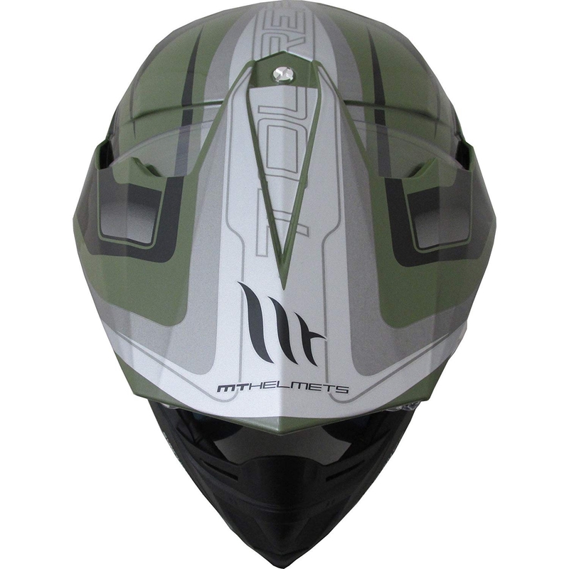 Enduro-Helm MT Synchrony Duosport SV Tourer grün-schwarz matt