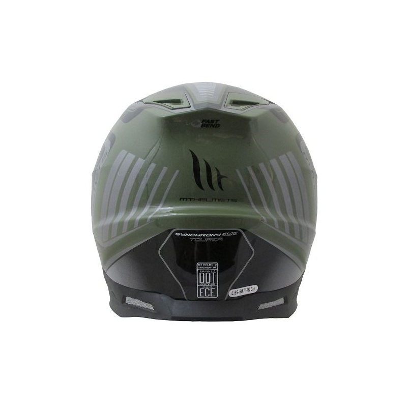 Enduro-Helm MT Synchrony Duosport SV Tourer grün-schwarz matt