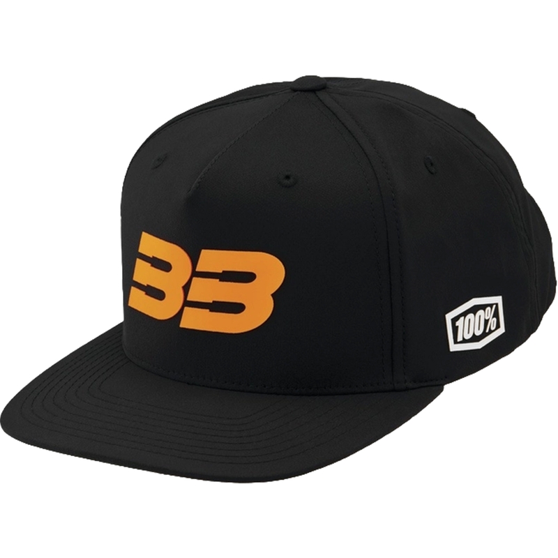 Kappe 100% BB33 Snapback schwarz-orange