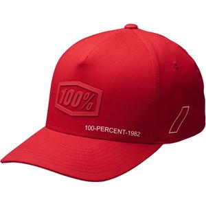 Kappe 100 % Shadow Flexfit rot