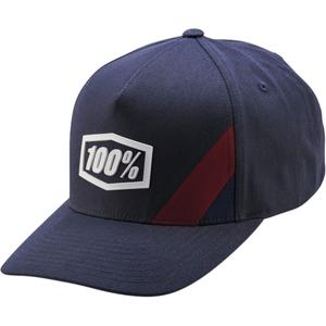 100 % Cornestone Snapback-Kappe blaugrau
