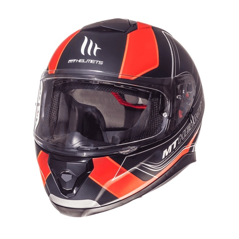 MT Thunder 3 SV Trace Integrated Motorradhelm schwarz matt-fluo orange Ausverkauf
