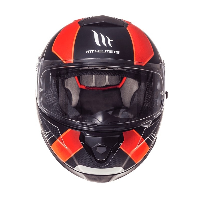MT Thunder 3 SV Trace Integrated Motorradhelm schwarz matt-fluo orange Ausverkauf