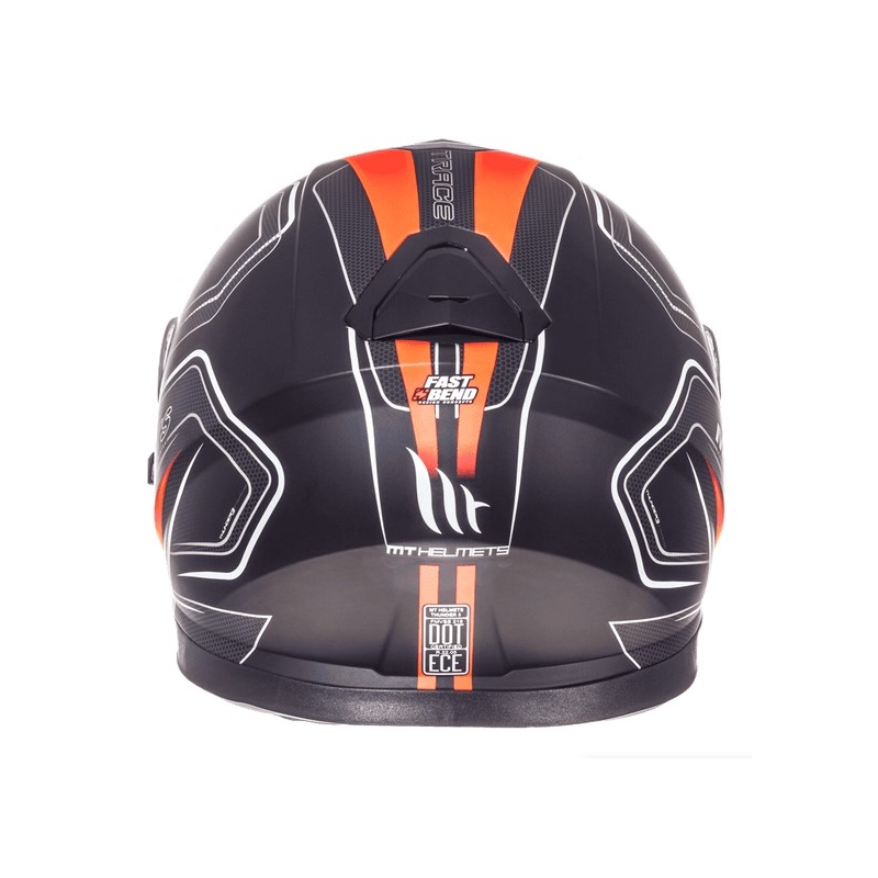 MT Thunder 3 SV Trace Integrated Motorradhelm schwarz matt-fluo orange Ausverkauf