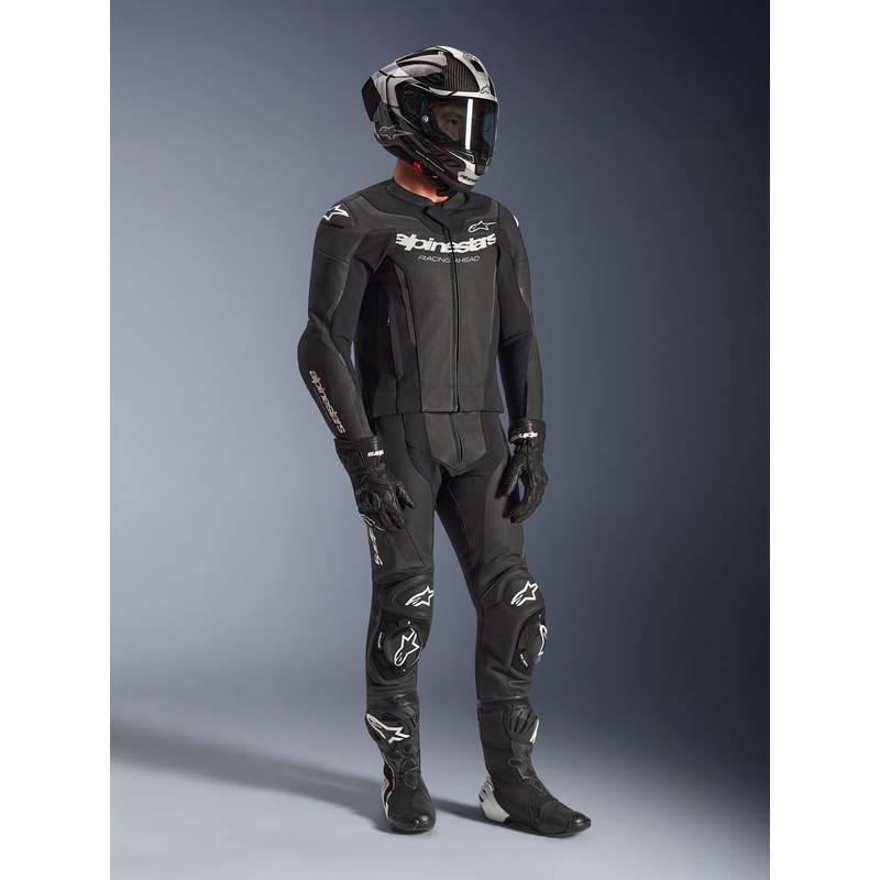 Alpinestars GP Force V2 zweiteiliger Lederkombi schwarz-weiß