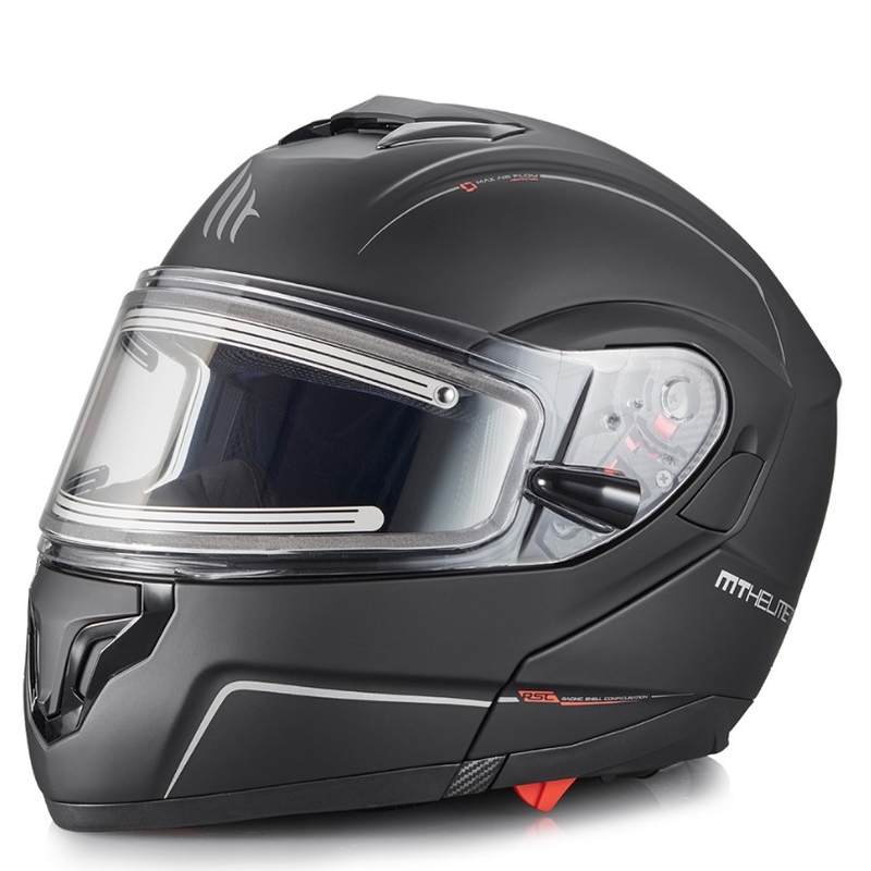 MT Atom Motorradhelm schwarz matt Ausverkauf