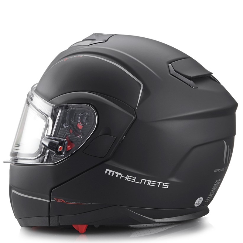 MT Atom Motorradhelm schwarz matt Ausverkauf