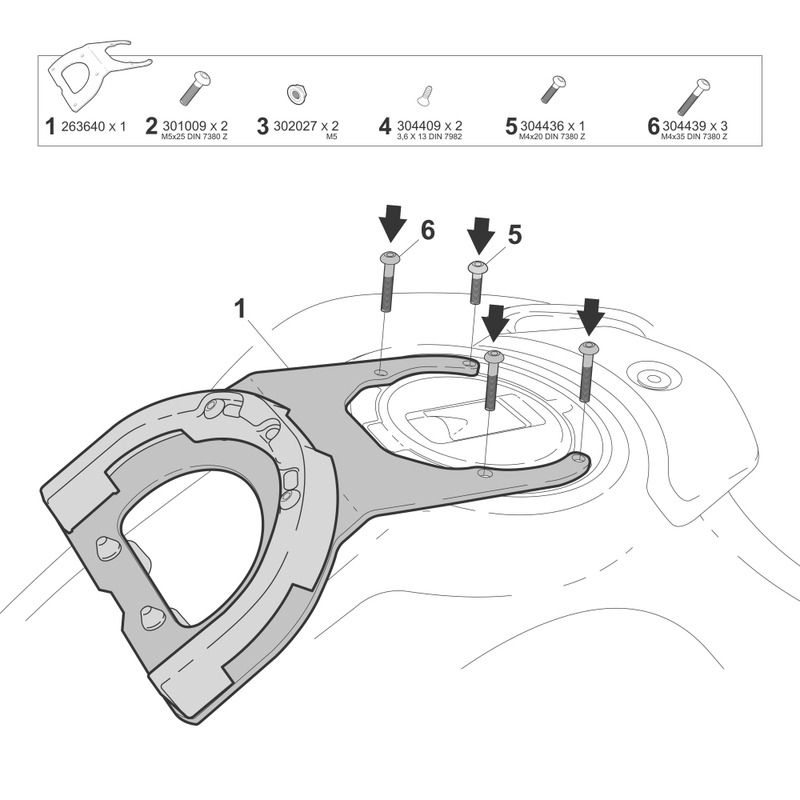 Click system fitting kit SHAD