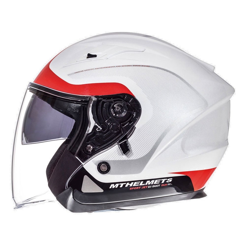 MT Avenue SV Crossroad offener Motorradhelm rot und weiß