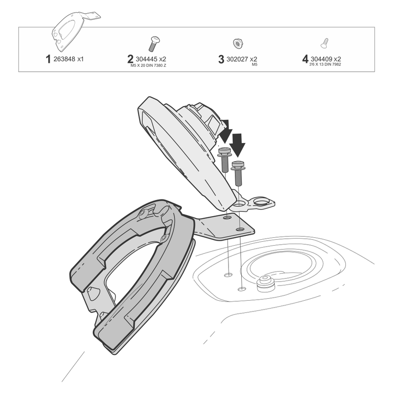 Click system fitting kit SHAD