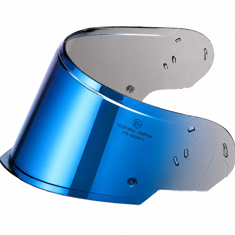 Visier für Cassida Modulo 2.1 Plus Carbon Helme mit Pinlock-Vorbereitung, blau-chrom