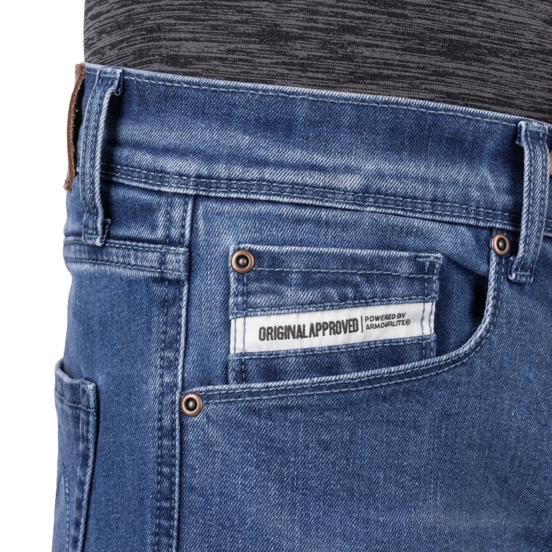 Oxford Original Approved Tailor AA Motorradjeans Hellblau