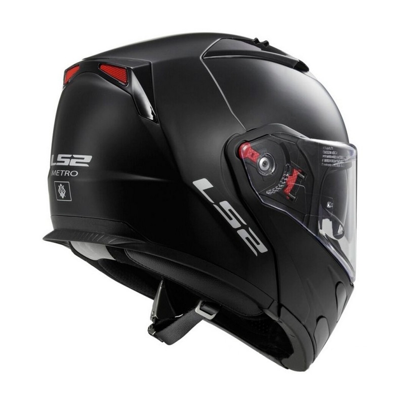 Klappbarer Motorradhelm LS2 FF324 Metro schwarz matt