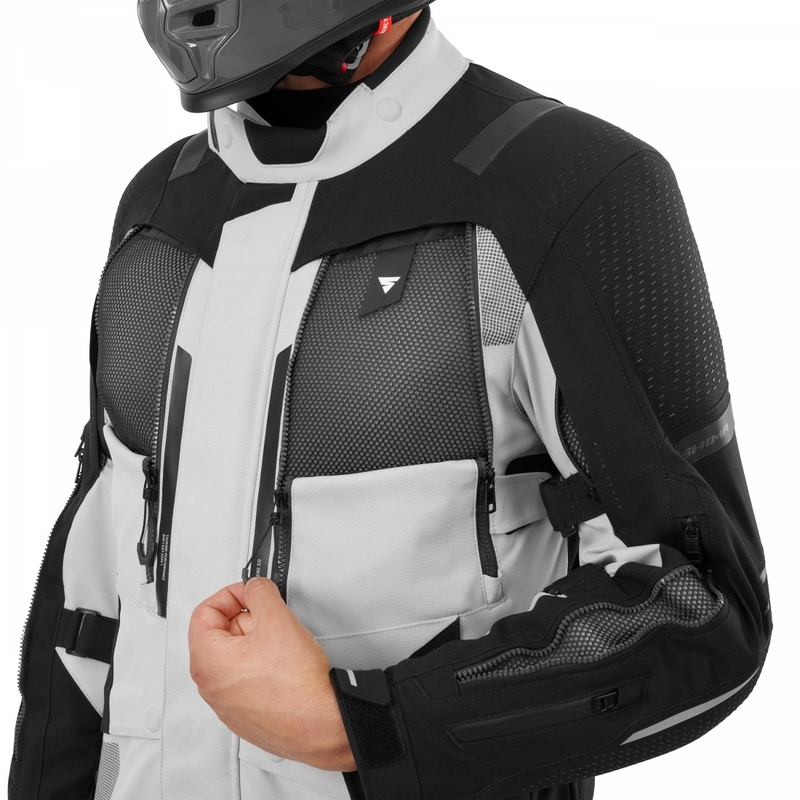 Bunda na motorku Shima Hero 3.0 šedo-fluo žlutá