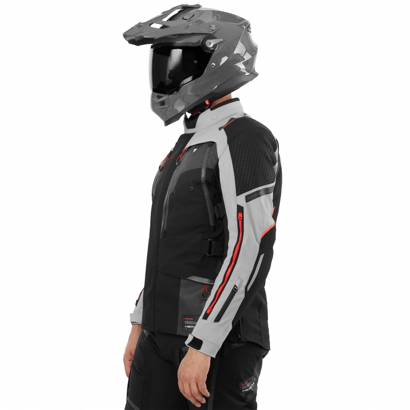 Shima Hero 3.0 Motorradjacke grau-rot