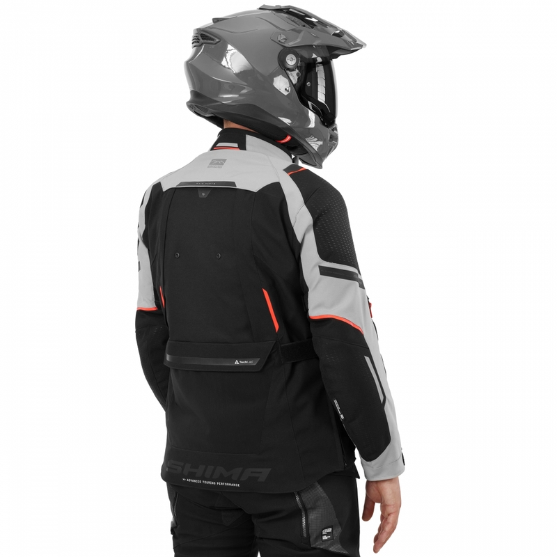 Shima Hero 3.0 Motorradjacke grau-rot