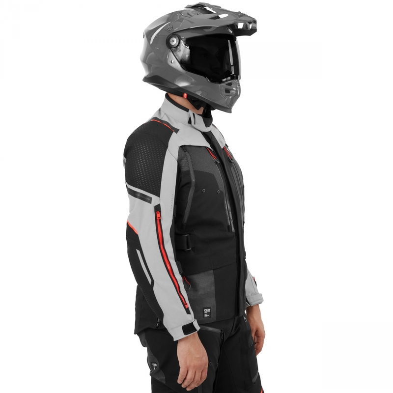 Shima Hero 3.0 Motorradjacke grau-rot