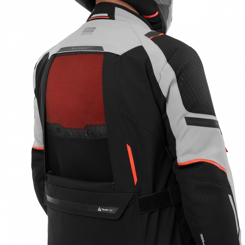 Shima Hero 3.0 Motorradjacke grau-rot