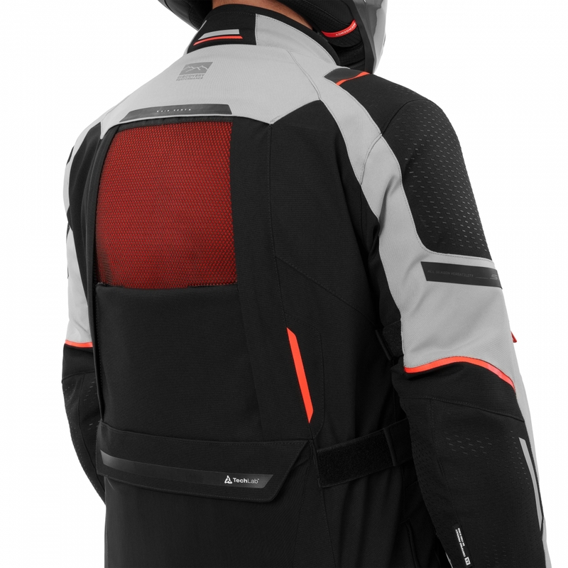 Shima Hero 3.0 Motorradjacke grau-rot
