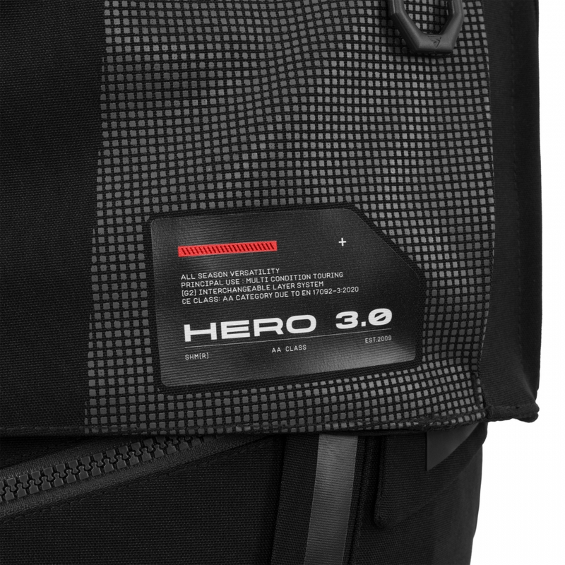 Shima Hero 3.0 Motorradjacke grau-rot