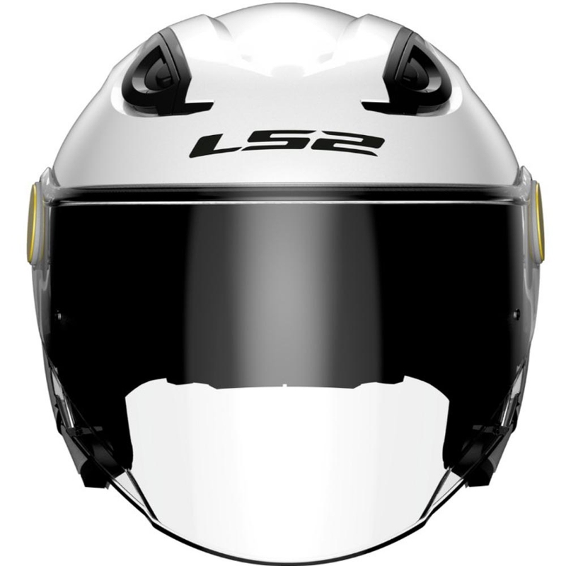 Kinder-Motorradhelm mit offenem Visier LS2 OF622 Funny II, Weiß