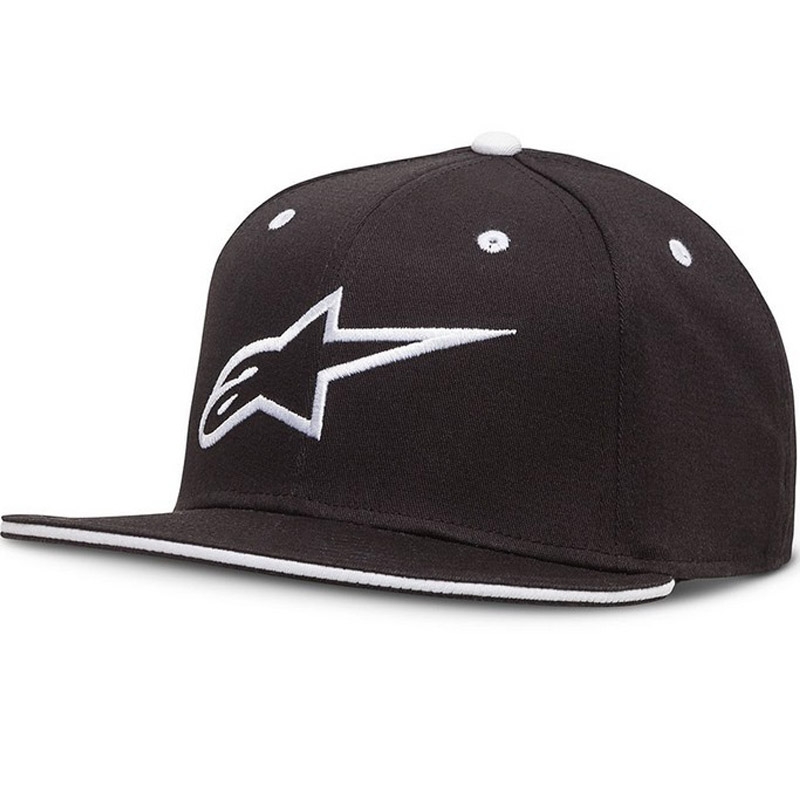 Alpinestars Ageless Flatbill Cap Schwarz und Weiß