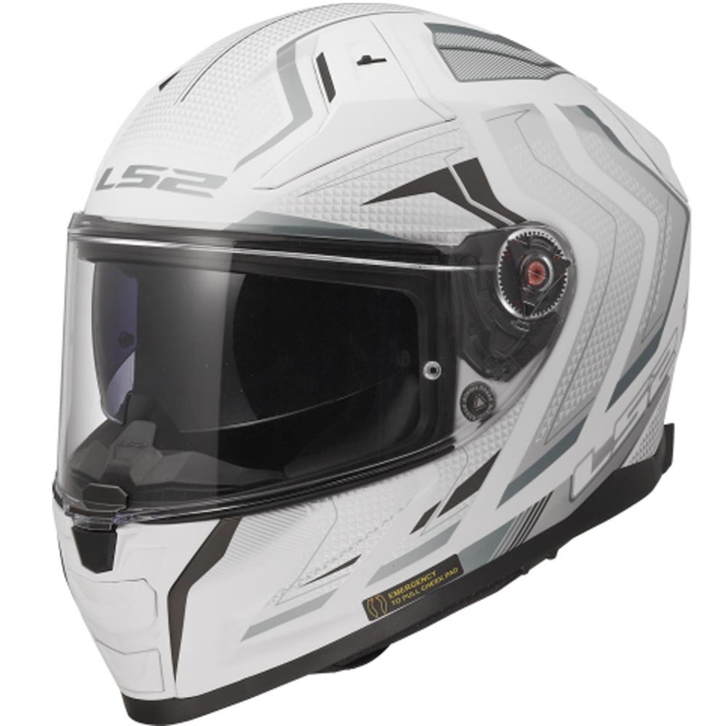 Integralhelm LS2 FF811 Vector II Alizer, mattweiß