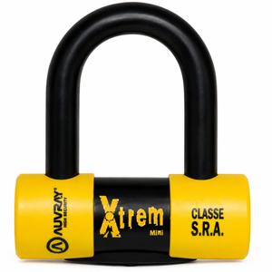 AUVRAY Xtrem Mini Bremsscheibenschloss schwarz-gelb