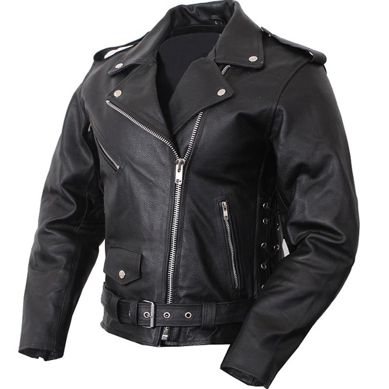 Damen Leder-Bogen RSA Chopper schwarz