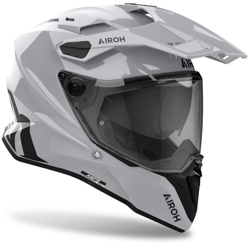 Endurohelm Airoh Commander 2 Farbe glänzend grau