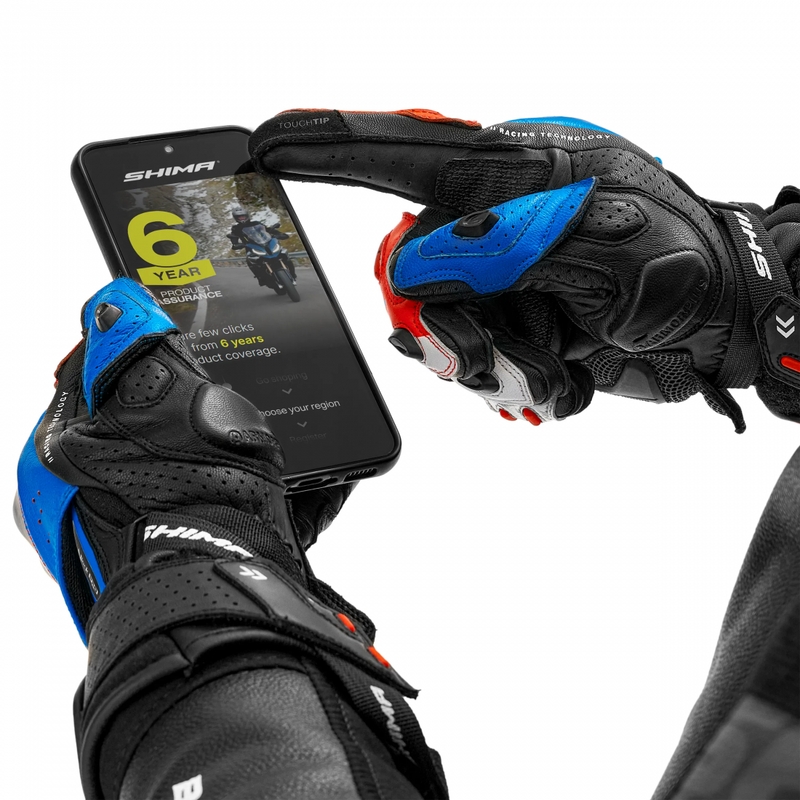 Shima RS-3 Motorradhandschuhe blau