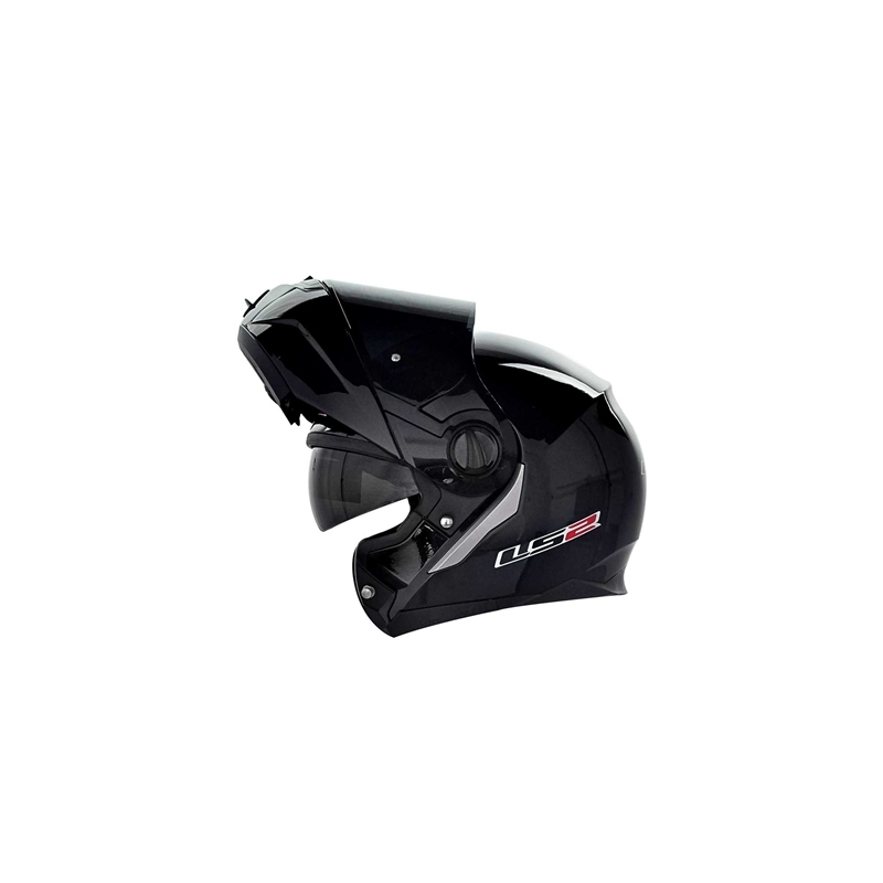 LS2 Ride Motorradhelm schwarz glänzend
