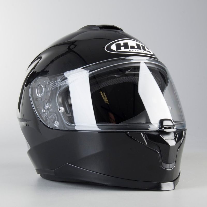 Integral Motorradhelm HJC C70 schwarz glänzend