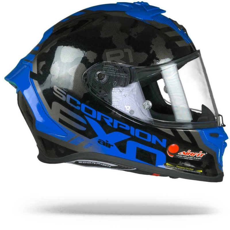 Integralhelm Scorpion EXO-R1 Air Ogi silber-blau
