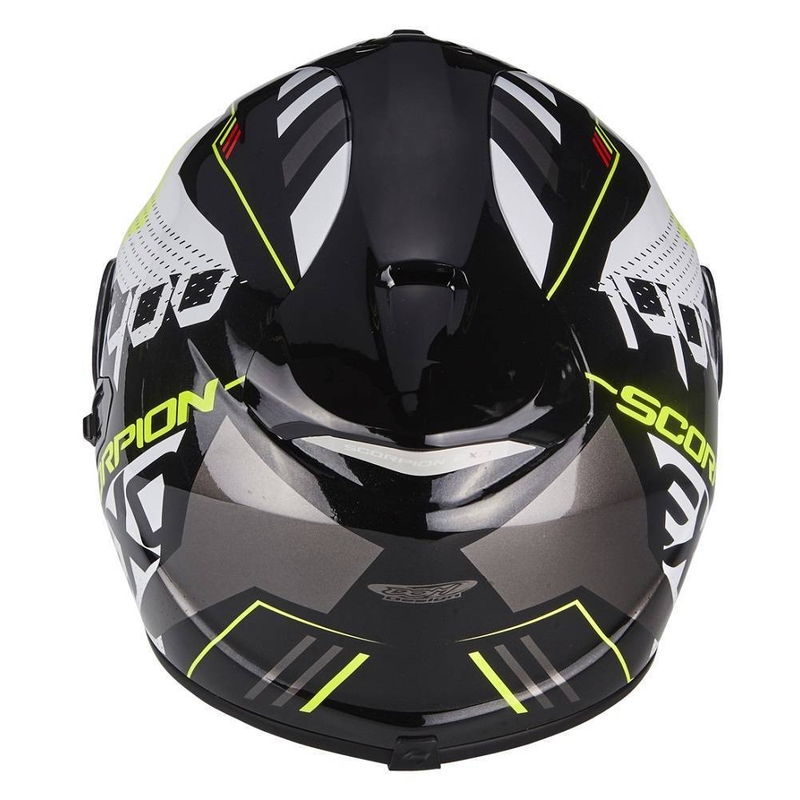 Integral Motorradhelm Scorpion Exo-1400 Air T-shirt schwarz-fluo gelb Ausverkauf