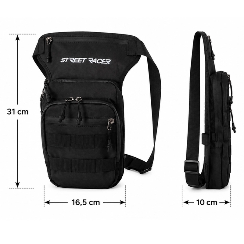 Street Racer Embrace Oberschenkeltasche schwarz 5 l