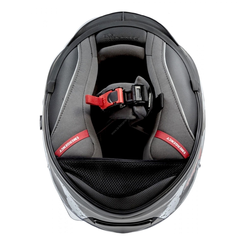 Integralhelm Scorpion EXO-510 Air Marcus schwarz matt-silber-weiß